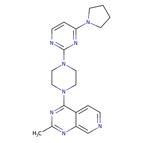 2-(4-{2-methylpyrido[3,4-d]pyrimidin-4-yl}piperazin-1-yl)-4-(pyrrolidin-1-yl)pyrimidine