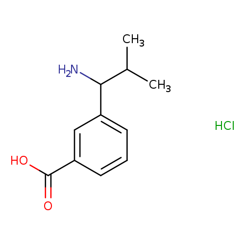 3-(1-amino-2-methylpropyl)benzoic acid hydrochloride