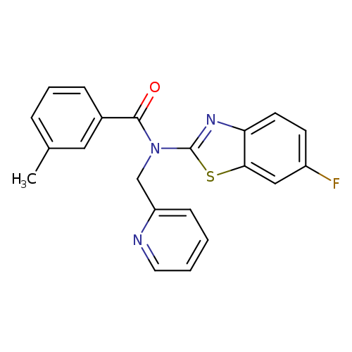 N-(6-fluoro-1,3-benzothiazol-2-yl)-3-methyl-N-[(pyridin-2-yl)methyl]benzamide