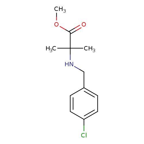 methyl 2-{[(4-chlorophenyl)methyl]amino}-2-methylpropanoate