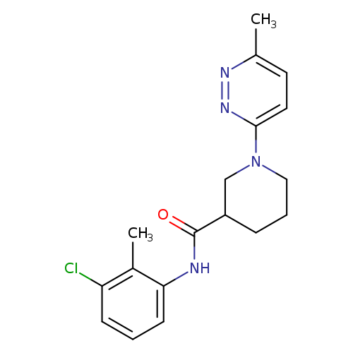 N-(3-chloro-2-methylphenyl)-1-(6-methylpyridazin-3-yl)piperidine-3-carboxamide
