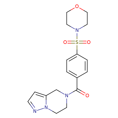 4-(4-{4H,5H,6H,7H-pyrazolo[1,5-a]pyrazine-5-carbonyl}benzenesulfonyl)morpholine