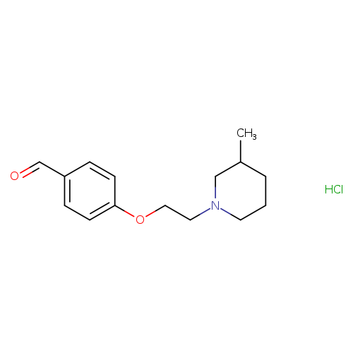 4-[2-(3-methyl-1-piperidinyl)ethoxy]benzaldehyde hydrochloride