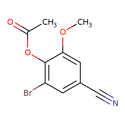 2-Bromo-4-cyano-6-methoxyphenyl acetate