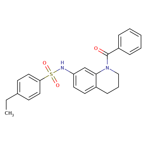 N-(1-benzoyl-1,2,3,4-tetrahydroquinolin-7-yl)-4-ethylbenzene-1-sulfonamide