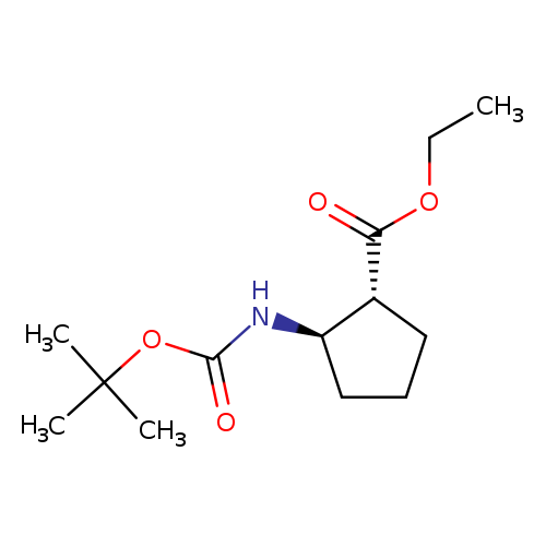 Cyclopentanecarboxylic acid, 2-[[(1,1-dimethylethoxy)carbonyl]amino]-, ethyl ester, (1R,2R)-