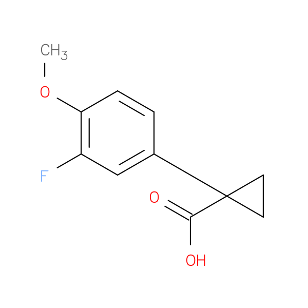 1-(3-Fluoro-4-methoxyphenyl)cyclopropane-1-carboxylic acid