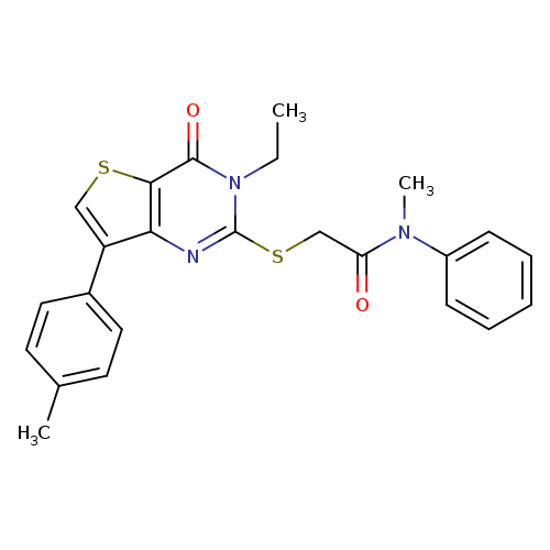 2-{[3-ethyl-7-(4-methylphenyl)-4-oxo-3H,4H-thieno[3,2-d]pyrimidin-2-yl]sulfanyl}-N-methyl-N-phenylacetamide