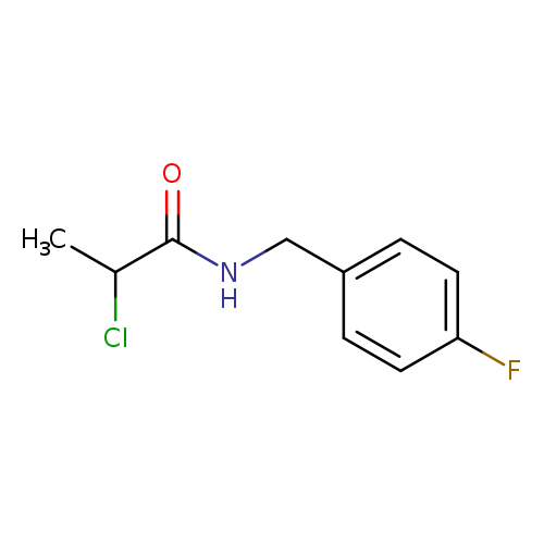 2-chloro-N-[(4-fluorophenyl)methyl]propanamide