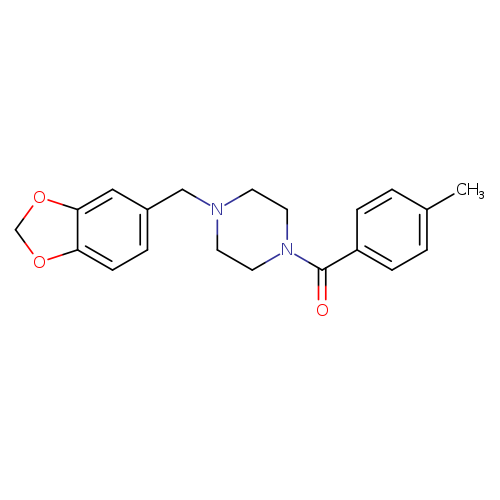 [4-(1,3-benzodioxol-5-ylmethyl)piperazino](4-methylphenyl)methanone