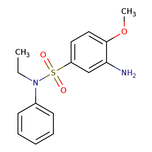 3-Amino-N-ethyl-4-methoxy-N-phenylbenzene-1-sulfonamide