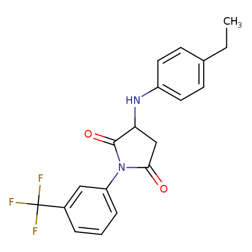 3-[(4-ethylphenyl)amino]-1-[3-(trifluoromethyl)phenyl]pyrrolidine-2,5-dione