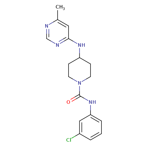 N-(3-chlorophenyl)-4-[(6-methylpyrimidin-4-yl)amino]piperidine-1-carboxamide
