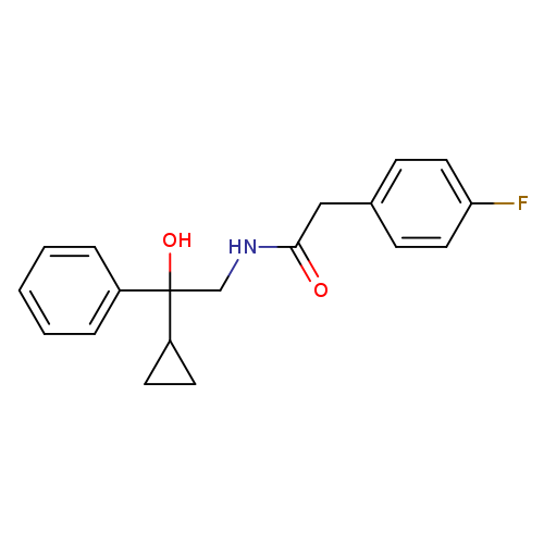 N-(2-cyclopropyl-2-hydroxy-2-phenylethyl)-2-(4-fluorophenyl)acetamide