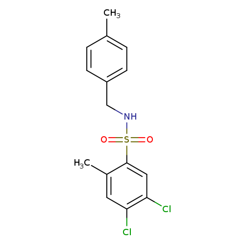4,5-dichloro-2-methyl-N-[(4-methylphenyl)methyl]benzene-1-sulfonamide