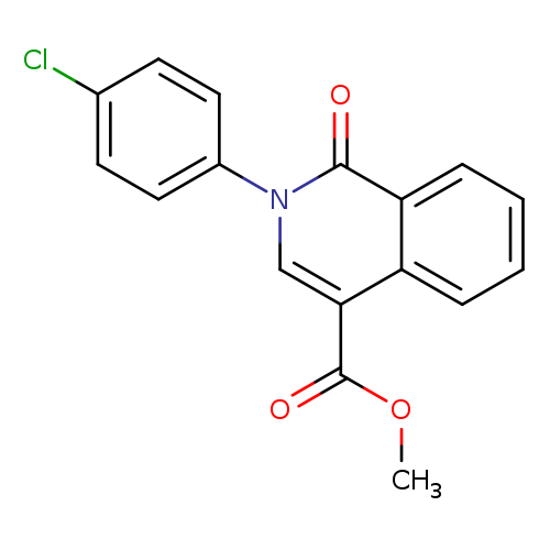 methyl 2-(4-chlorophenyl)-1-oxo-1,2-dihydroisoquinoline-4-carboxylate