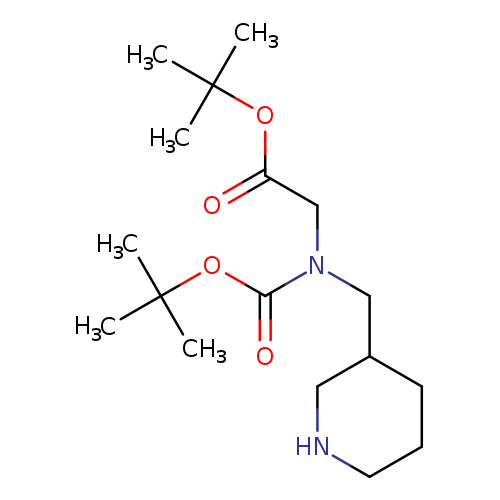 tert-butyl 2-{[(tert-butoxy)carbonyl](piperidin-3-ylmethyl)amino}acetate
