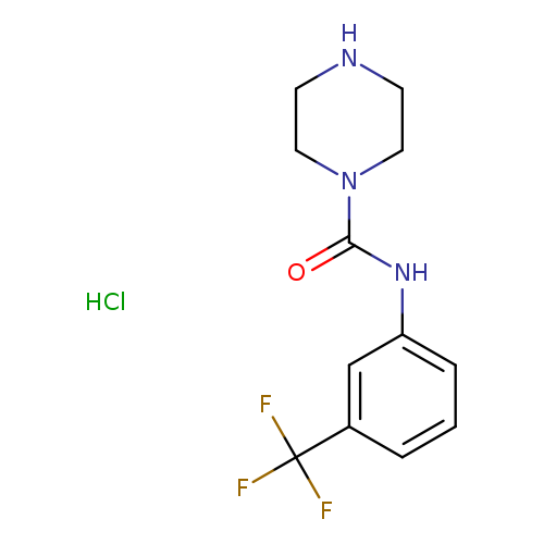 N-[3-(trifluoromethyl)phenyl]piperazine-1-carboxamide hydrochloride