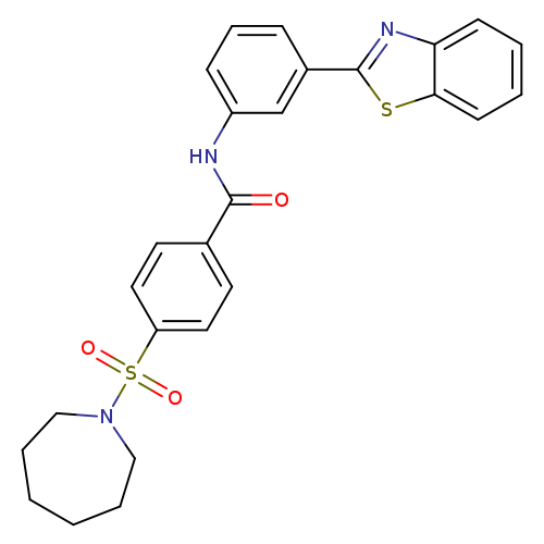 4-(azepane-1-sulfonyl)-N-[3-(1,3-benzothiazol-2-yl)phenyl]benzamide