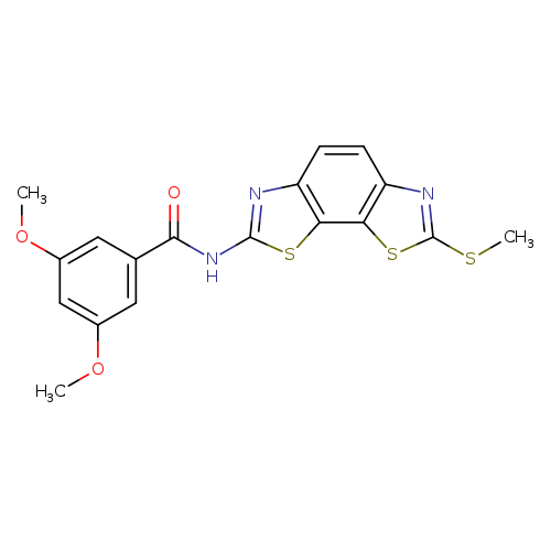 3,5-dimethoxy-N-[11-(methylsulfanyl)-3,12-dithia-5,10-diazatricyclo[7.3.0.0^{2,6}]dodeca-1(9),2(6),4,7,10-pentaen-4-yl]benzamide