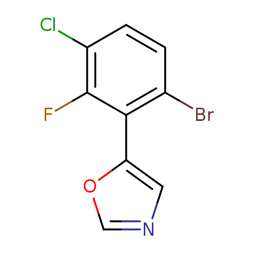 5-(6-bromo-3-chloro-2-fluorophenyl)oxazole
