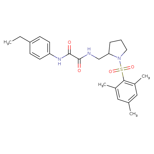 N'-(4-ethylphenyl)-N-{[1-(2,4,6-trimethylbenzenesulfonyl)pyrrolidin-2-yl]methyl}ethanediamide