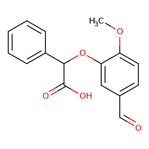 2-(5-Formyl-2-methoxyphenoxy)-2-phenylacetic acid