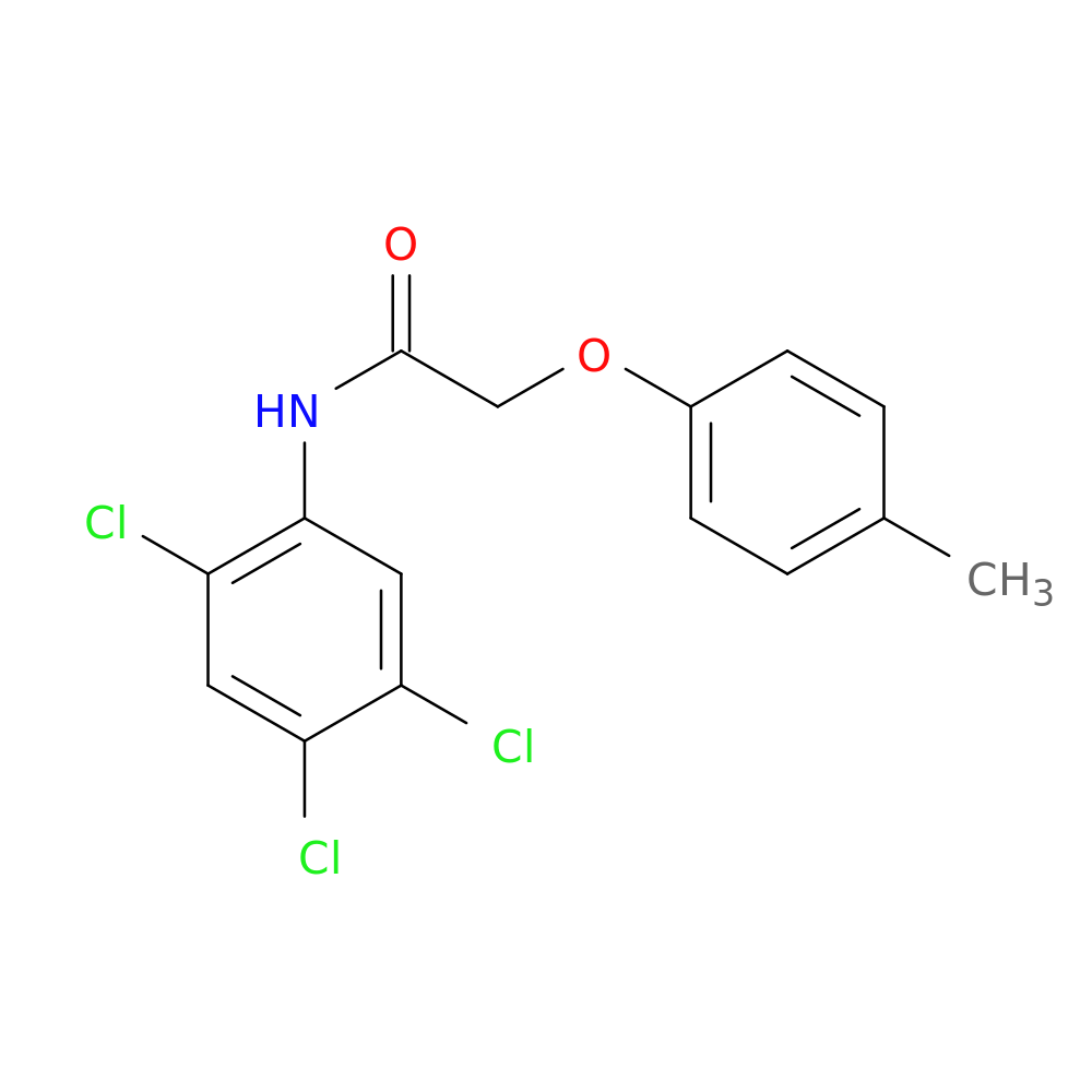 2-(4-methylphenoxy)-N-(2,4,5-trichlorophenyl)acetamide