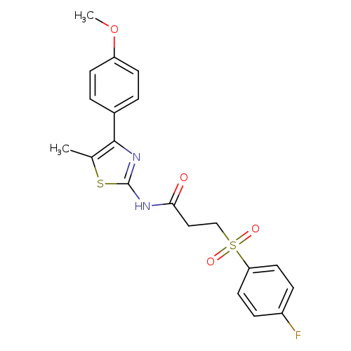 3-(4-fluorobenzenesulfonyl)-N-[4-(4-methoxyphenyl)-5-methyl-1,3-thiazol-2-yl]propanamide