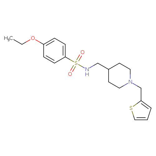 4-ethoxy-N-({1-[(thiophen-2-yl)methyl]piperidin-4-yl}methyl)benzene-1-sulfonamide