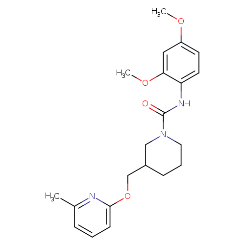 N-(2,4-dimethoxyphenyl)-3-{[(6-methylpyridin-2-yl)oxy]methyl}piperidine-1-carboxamide