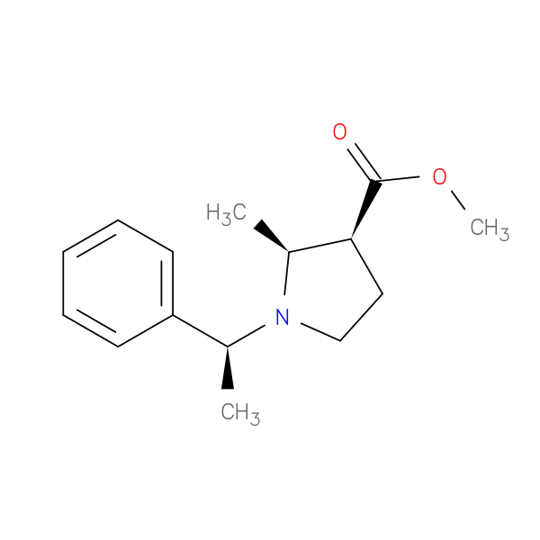 3-Pyrrolidinecarboxylic acid, 2-methyl-1-(1-phenylethyl)-, methyl ester,[2S-[1(R*),2a,3a]]-