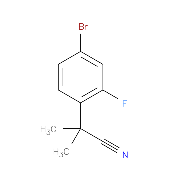 2-(4-Bromo-2-fluorophenyl)-2-methylpropanenitrile