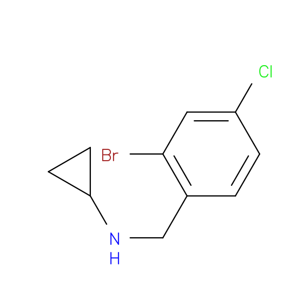 N-[(2-bromo-4-chlorophenyl)methyl]cyclopropanamine