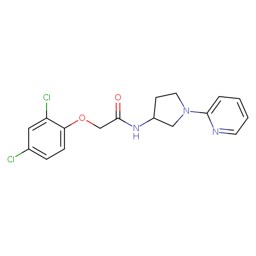 2-(2,4-dichlorophenoxy)-N-[1-(pyridin-2-yl)pyrrolidin-3-yl]acetamide