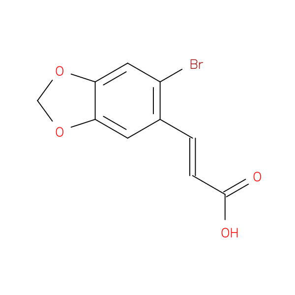 3-(6-Bromobenzo[d][1,3]dioxol-5-yl)acrylic acid