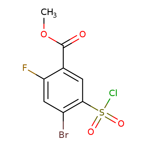 methyl 4-bromo-5-(chlorosulfonyl)-2-fluorobenzoate