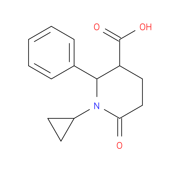 1-Cyclopropyl-6-oxo-2-phenylpiperidine-3-carboxylic acid