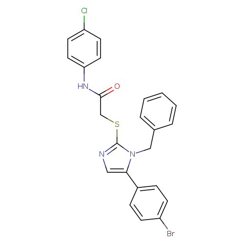 2-{[1-benzyl-5-(4-bromophenyl)-1H-imidazol-2-yl]sulfanyl}-N-(4-chlorophenyl)acetamide