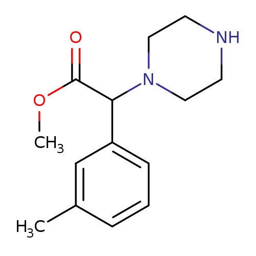methyl 2-(3-methylphenyl)-2-(piperazin-1-yl)acetate