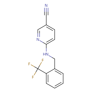 6-({[2-(trifluoromethyl)phenyl]methyl}amino)pyridine-3-carbonitrile