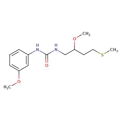 3-[2-methoxy-4-(methylsulfanyl)butyl]-1-(3-methoxyphenyl)urea