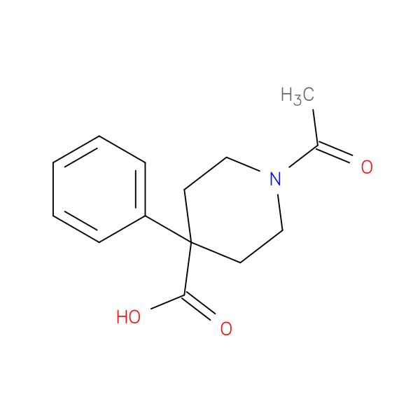 1-acetyl-4-phenylpiperidine-4-carboxylic acid