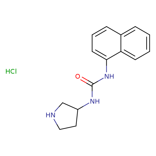 1-(naphthalen-1-yl)-3-(pyrrolidin-3-yl)urea hydrochloride