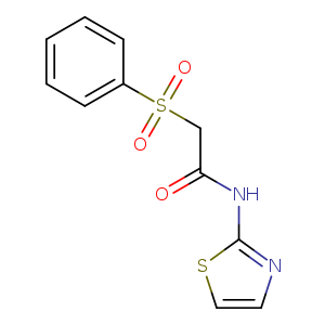 2-(benzenesulfonyl)-N-(1,3-thiazol-2-yl)acetamide