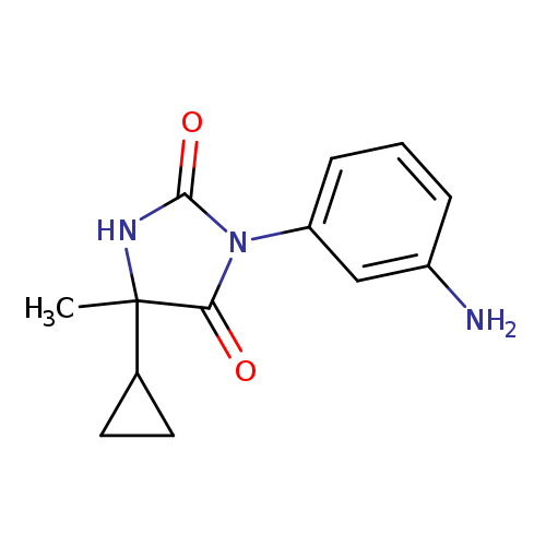 3-(3-aminophenyl)-5-cyclopropyl-5-methylimidazolidine-2,4-dione