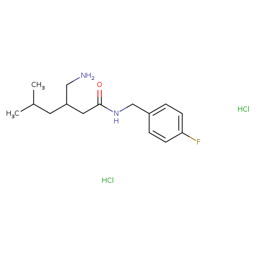 3-(aminomethyl)-N-[(4-fluorophenyl)methyl]-5-methylhexanamide dihydrochloride