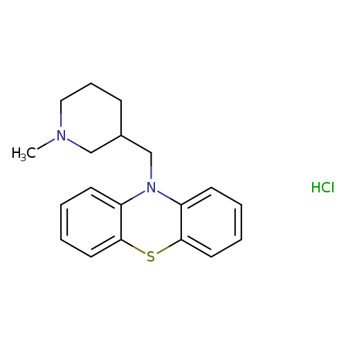 10-[(1-methyl-3-piperidyl)methyl]-10H-phenothiazine monohydrochloride