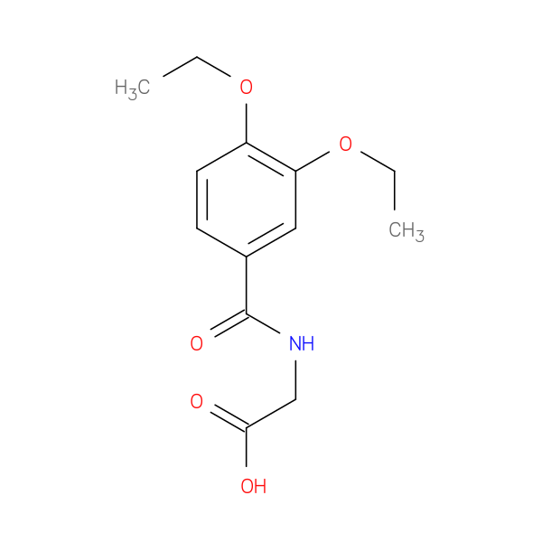 2-[(3,4-diethoxyphenyl)formamido]acetic acid
