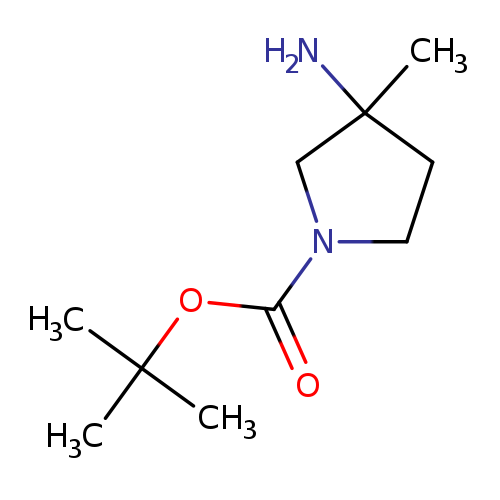 1-Pyrrolidinecarboxylic acid, 3-amino-3-methyl-, 1,1-dimethylethyl ester